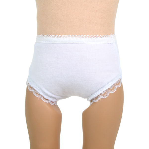 White Panties with Lace 18 Doll Clothes for American Girl Dolls
