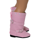 Pink Western Boot with Rhinestones