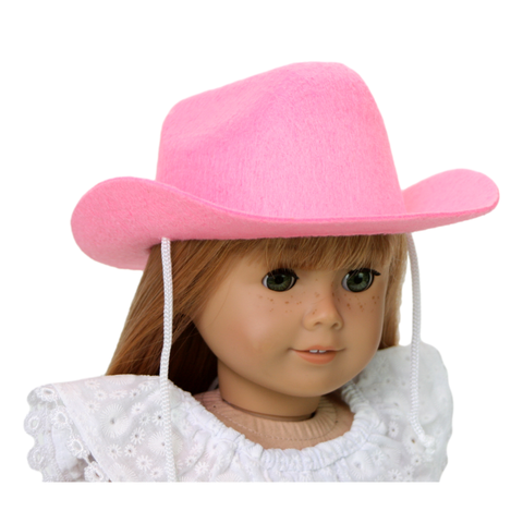 Cowboy Hat Pink for 18 Inch American Girl Doll Clothes