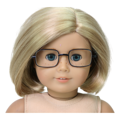 Square Black Wire-Rimmed Glasses