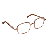 Square Copper Wire-Rimmed Glasses