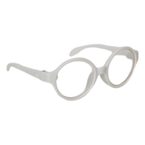 Round White Plastic Glasses