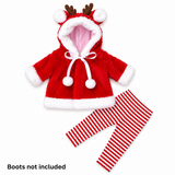 Reindeer Hooded Jacket & Leggings Set