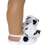 18" Doll Dalmatian Slippers