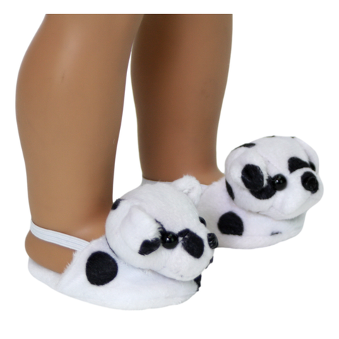 18" Doll Dalmatian Slippers