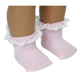 Pink color Socks with Lace