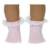 Pink color Socks with Lace