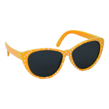 Gold w/ White Polka-Dot Sunglasses