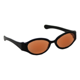 Trendy Black Oval Sunglasses