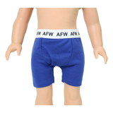 18" Boy Doll Blue Knit Underwear