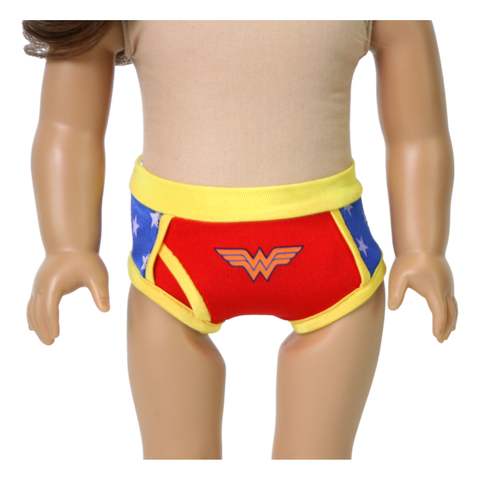 Two-Piece Wonder Woman-Style Underwear Set