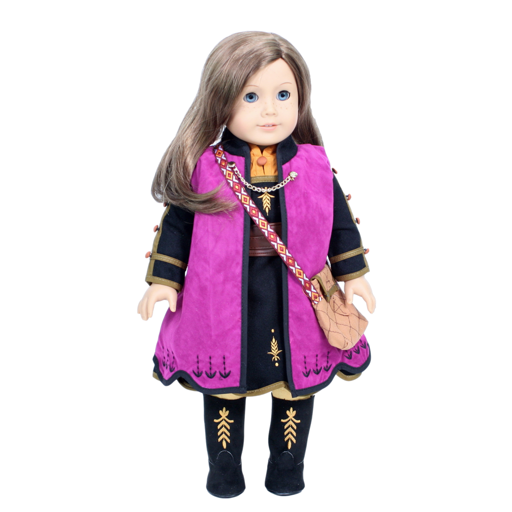 Anna Frozen 2 Outfit with Boots 18" Doll Clothes for American Girl Dolls Anna Frozen 2 Outfit with Boots 18" Doll Clothes for American Girl Dolls