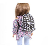 Backpack Black with Silver Sequins
