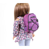 Backpack Purple Sequins