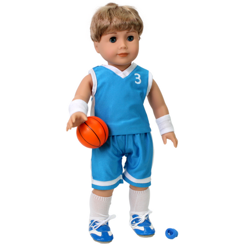 Blue Basketball Outfit (7 Piece)