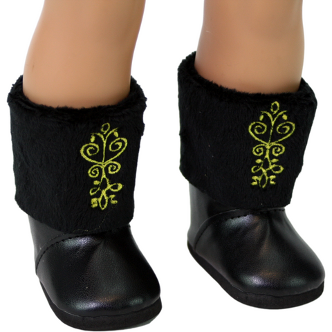 Anna Frozen Boots with Fur Cuffs