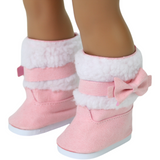Pink Boot w/ Fur trim and Bow