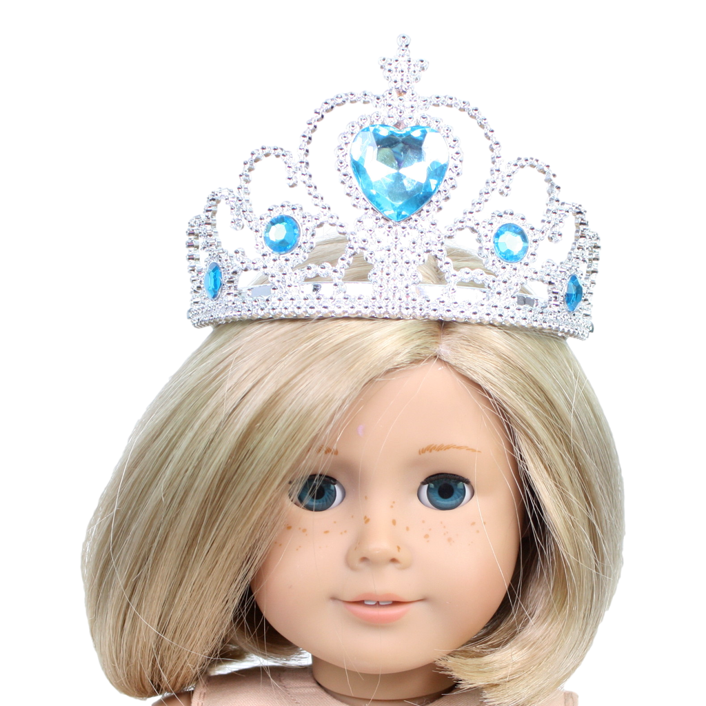 Princess Crown with Blue Gemstones