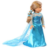 Elsa Gown with Blue Train