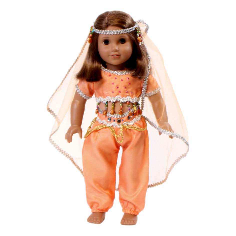 Light Orange Jasmine Genie Outfit