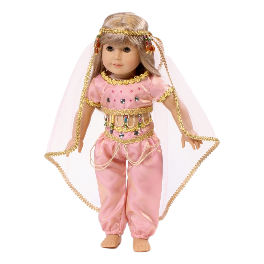 Pink Jasmine Genie Outfit 18 Doll Clothes for American Girl D