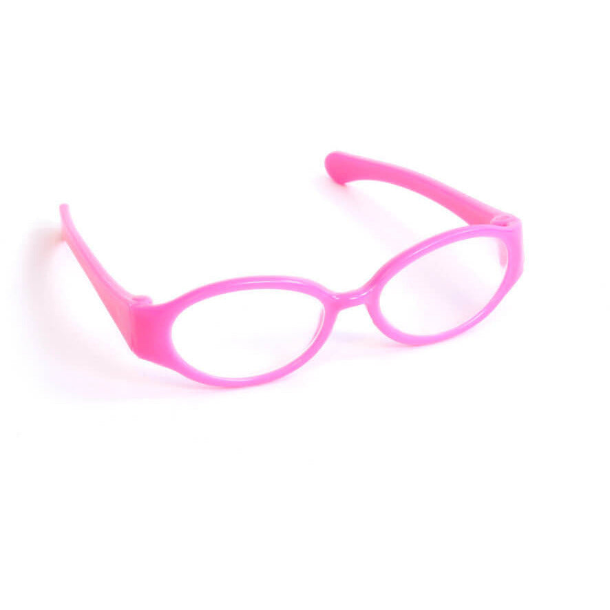 Pink Plastic Frame Doll Glasses