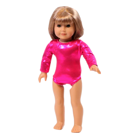 Hot Pink Shimmer Gymnastics Leotard