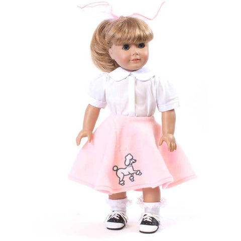 Pink Poodle Skirt Set