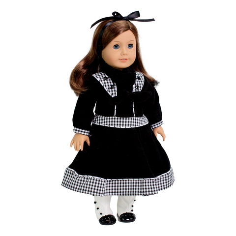 Rebecca Inspired Black Victorian Dress