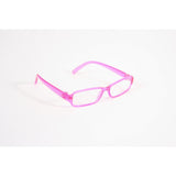 Pink Rectangle Plastic Frame Glasses