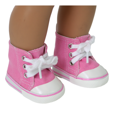 Pink High-Top Tennis Shoe