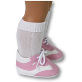 Pink and White Sport Shoes