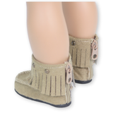 Tan Moccasin Style Booties