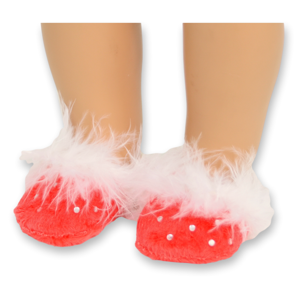 Red Slippers w/ Rhinestones