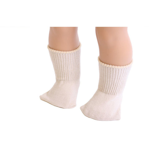 18" Doll Tan color Socks