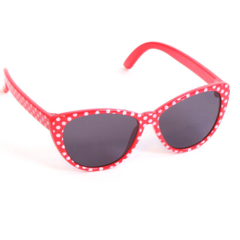 Red w/ White Polka-Dot Sunglasses