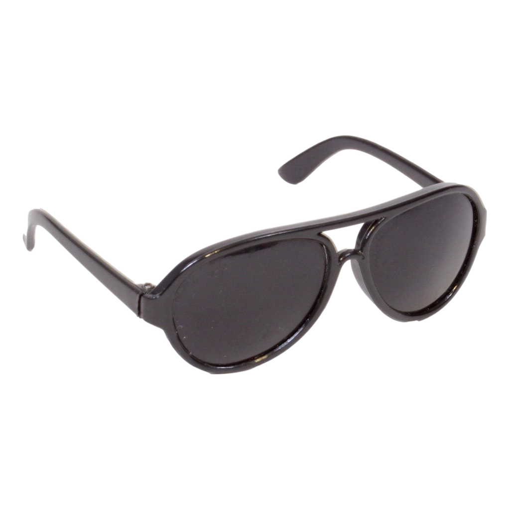 Black plastic aviator 2024 sunglasses