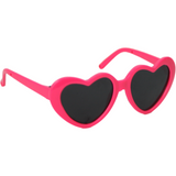 Hot Pink Heart Shaped Sunglasses