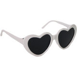 White Heart Shaped Sunglasses