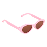 Light Pink Oval Shaped Sunglasses