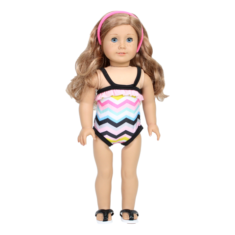 Chevron Stripe Swimsuit