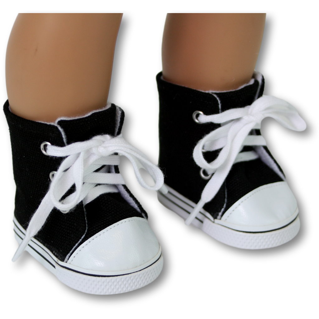 Black High Top Tennis Shoe 18